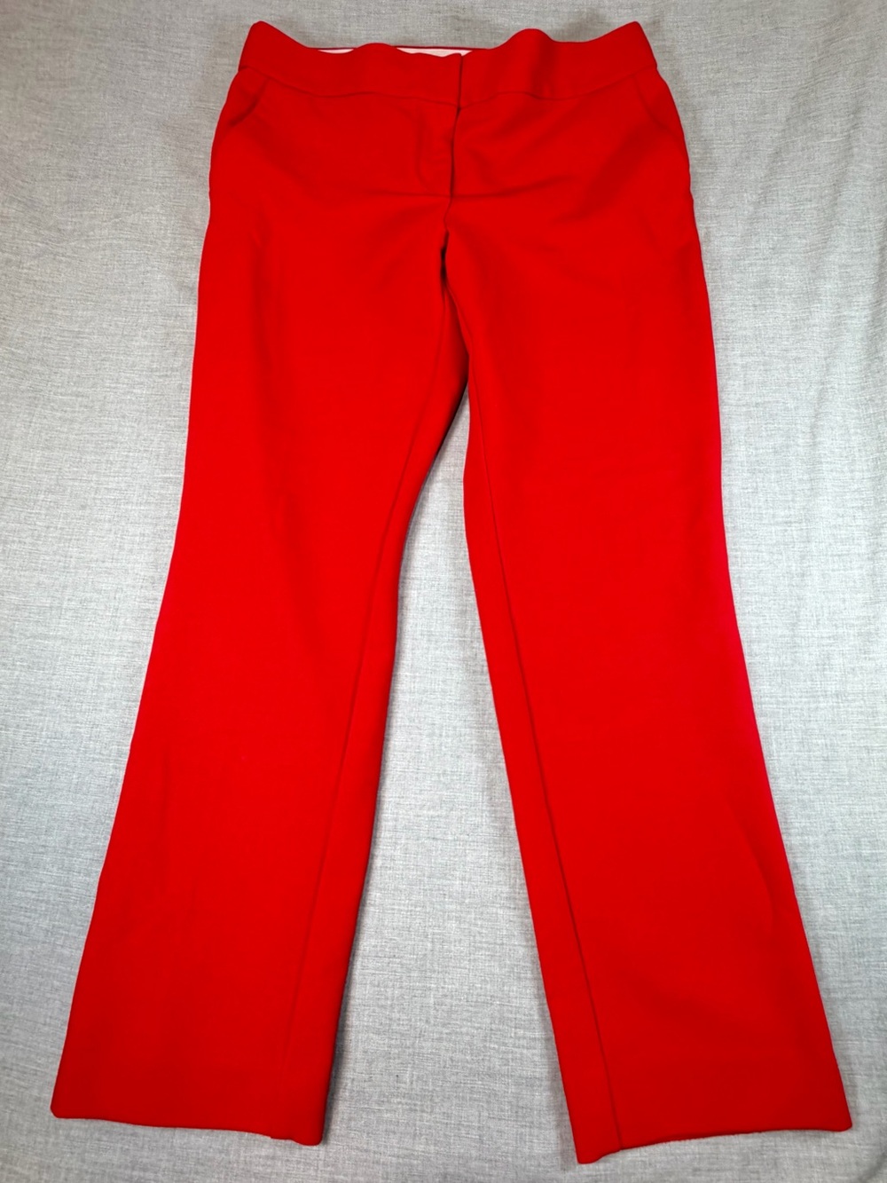 LOFT Red Bootcut Ponte Pants